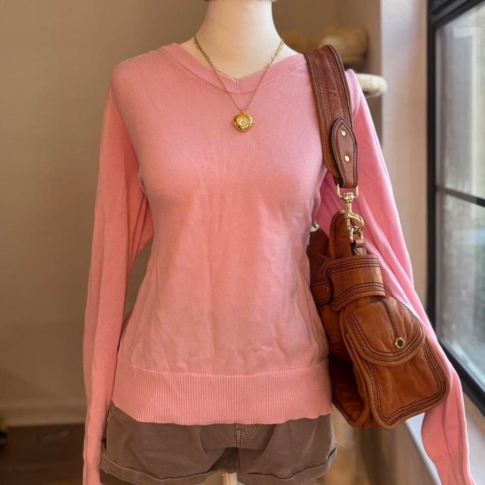 Pink long sleeve sweater